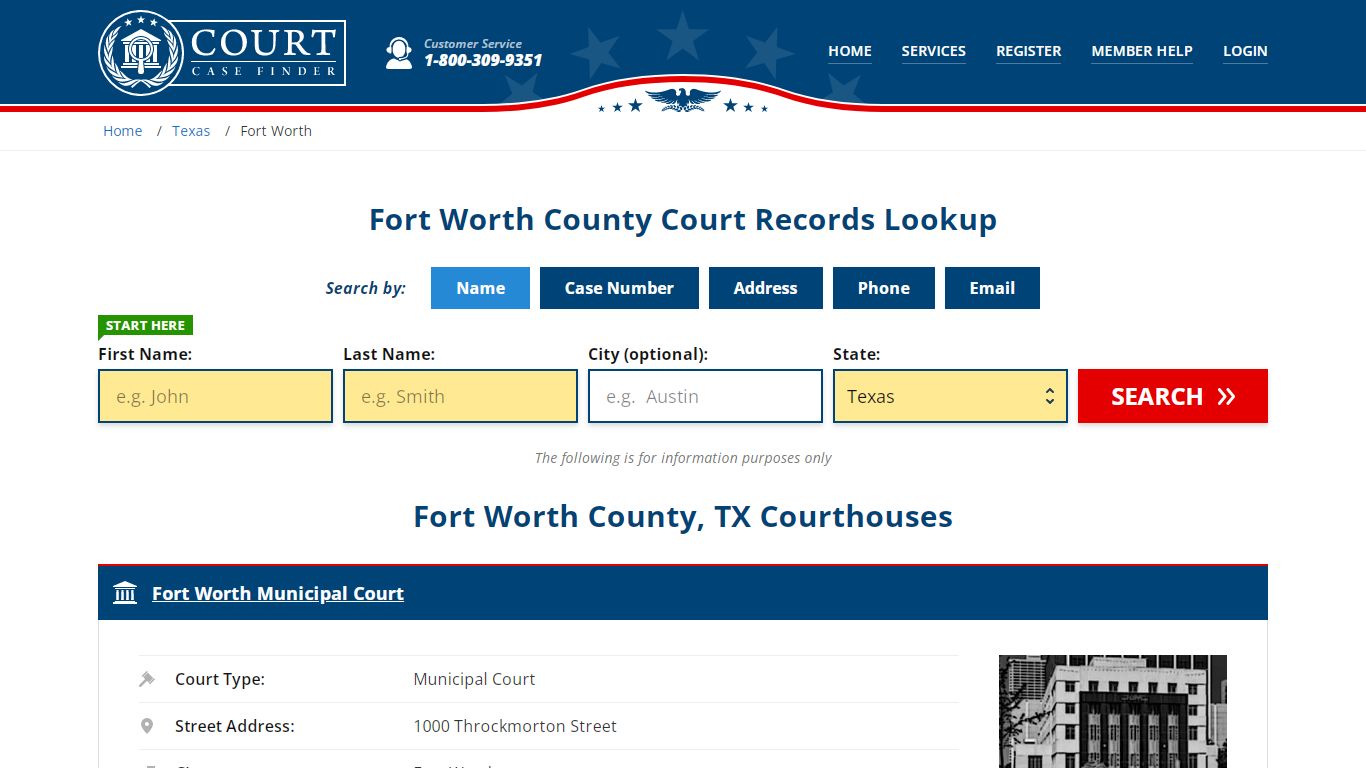 Fort Worth County Court Records | TX Case Lookup